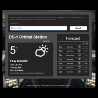 Star Wars joke generator with stars background