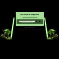 Yoda weilding a green lightsaber